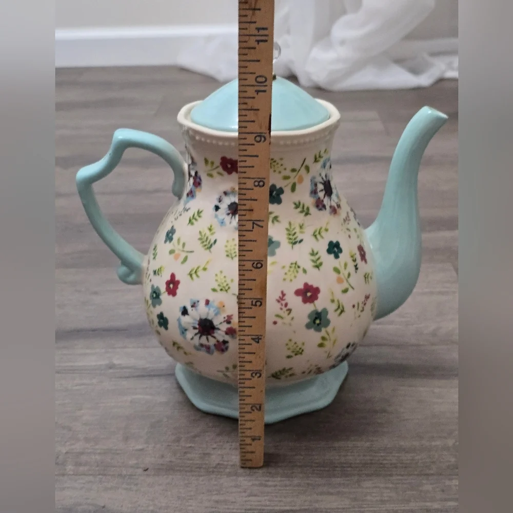 Pioneer Woman Kari 2.4 Qt Teapot With Lid Farmhouse Cottagecore Floral